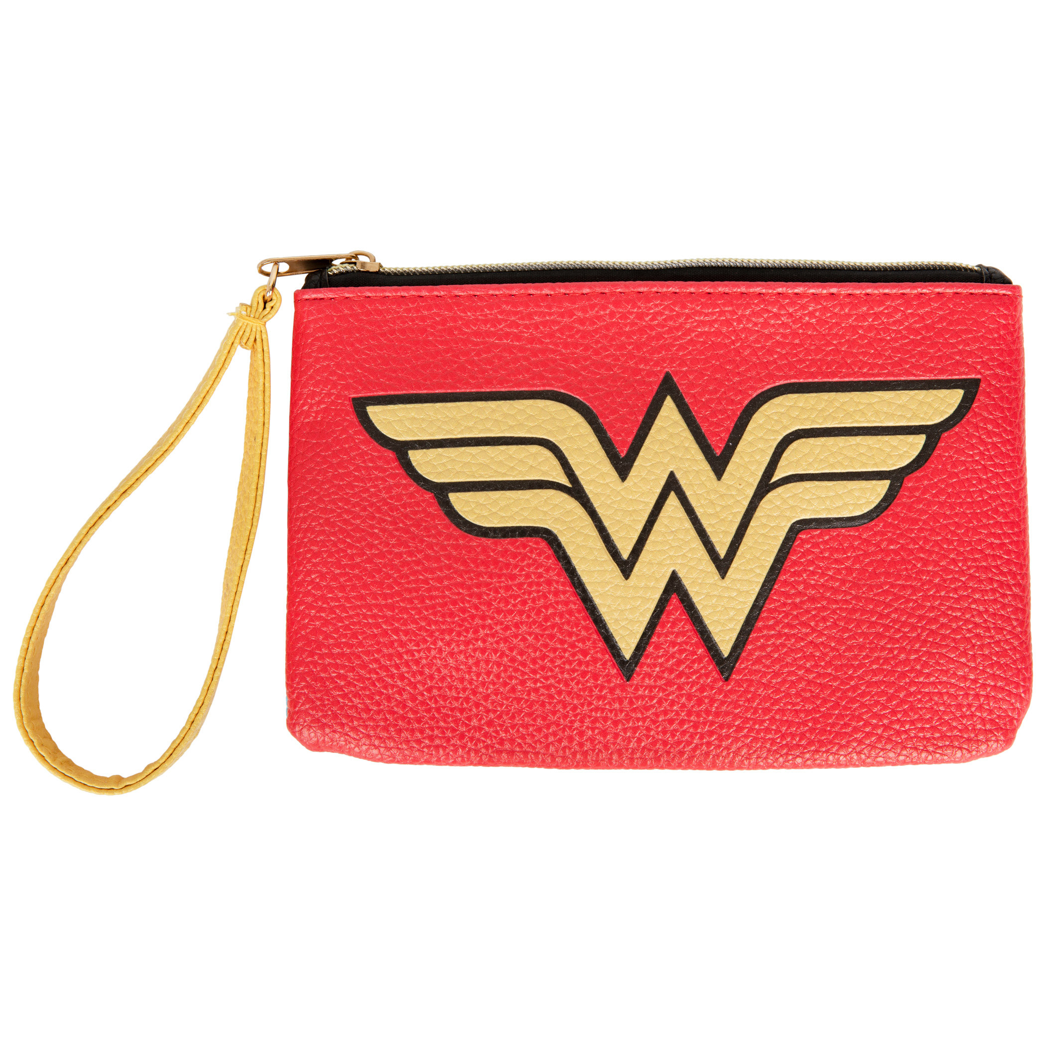 Wonder Woman Symbol and Stars Purse Wallet Wristlet